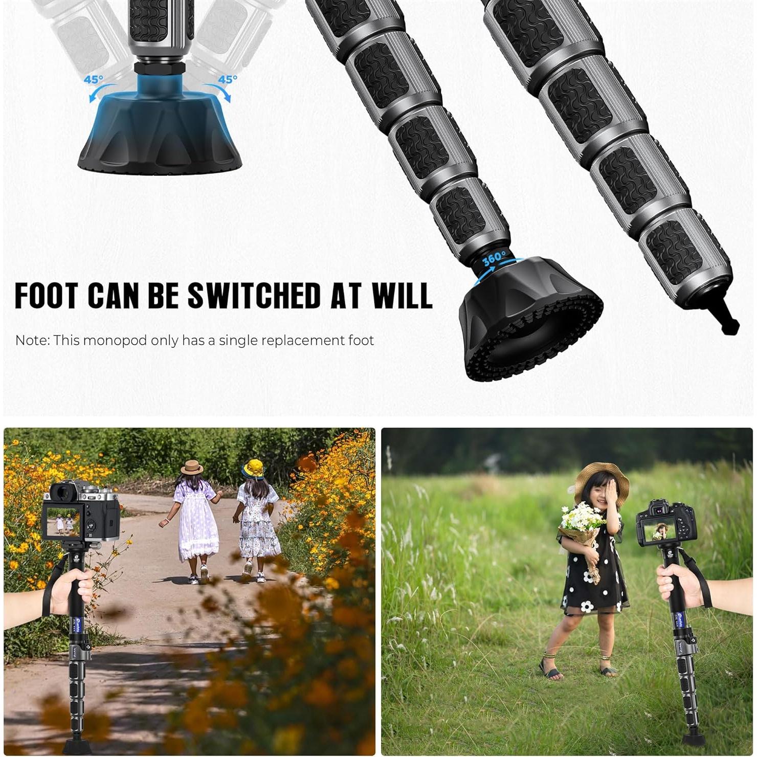 Monopie LEOFOTO LFT-MPC-326C de fibra de carbono 30kg