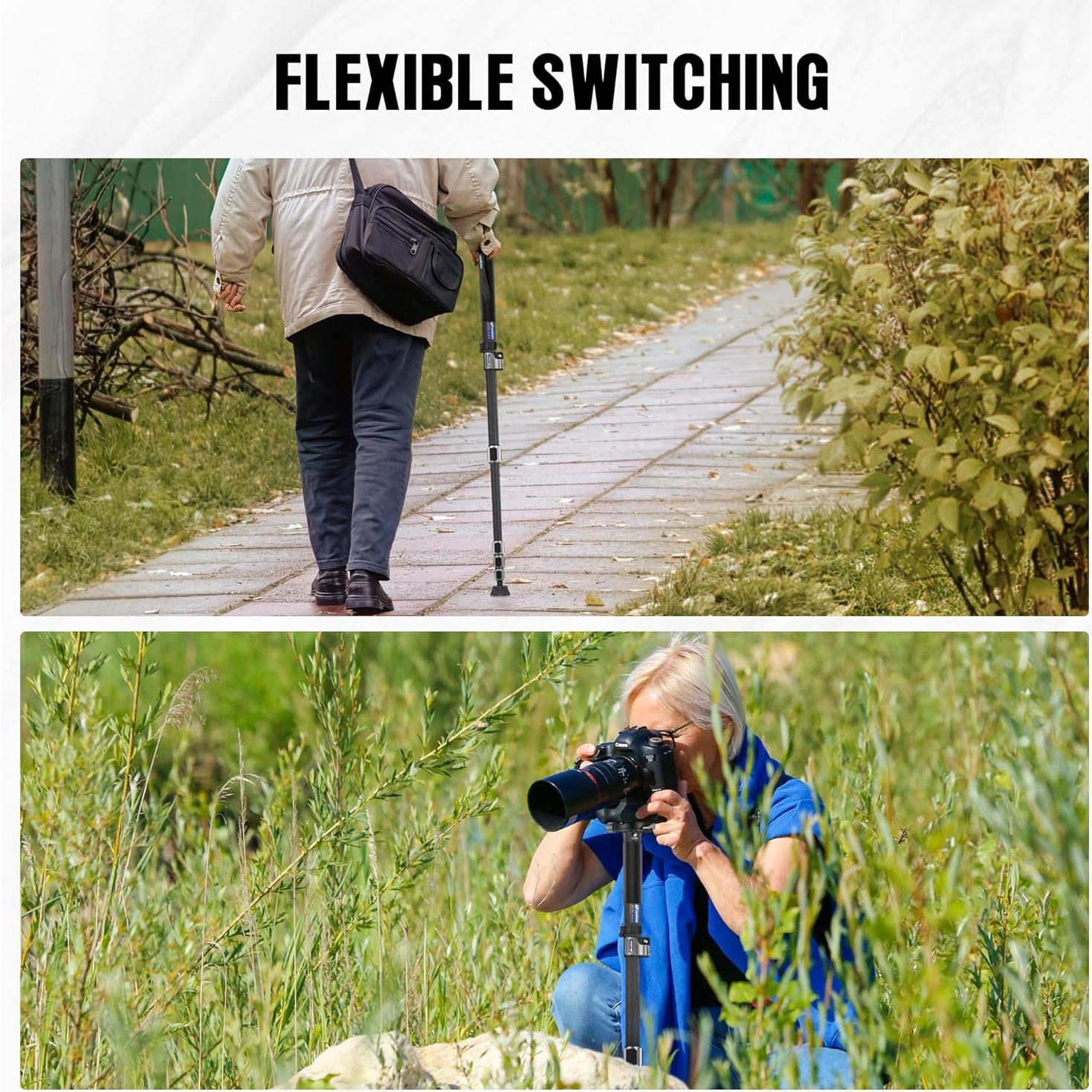 Monopie LEOFOTO LFT-MPC-326C de fibra de carbono 30kg