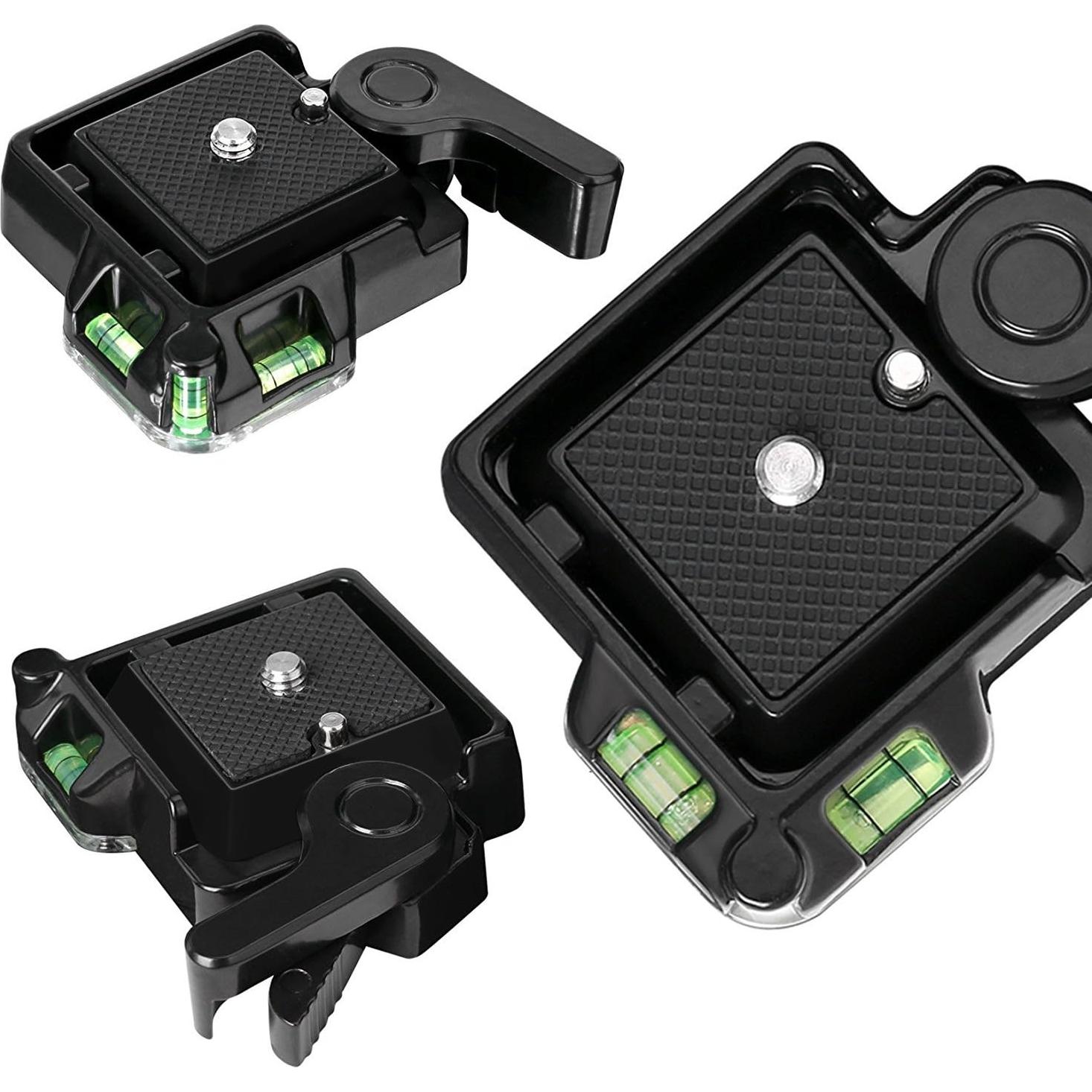 Trípode de cámara Konsait QR-40 con adaptador de liberación rápida