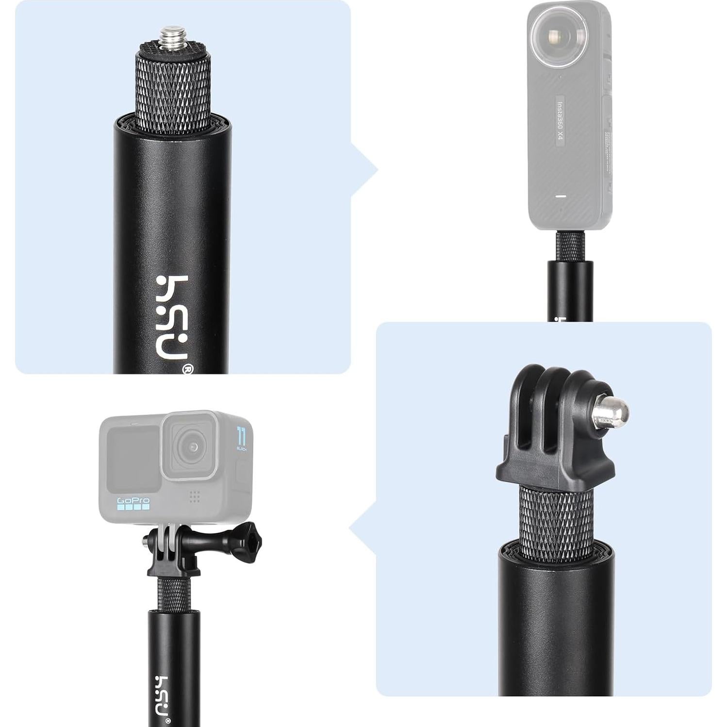 Palo de Selfie Invisible HSU 150cm para Insta360 y GoPro