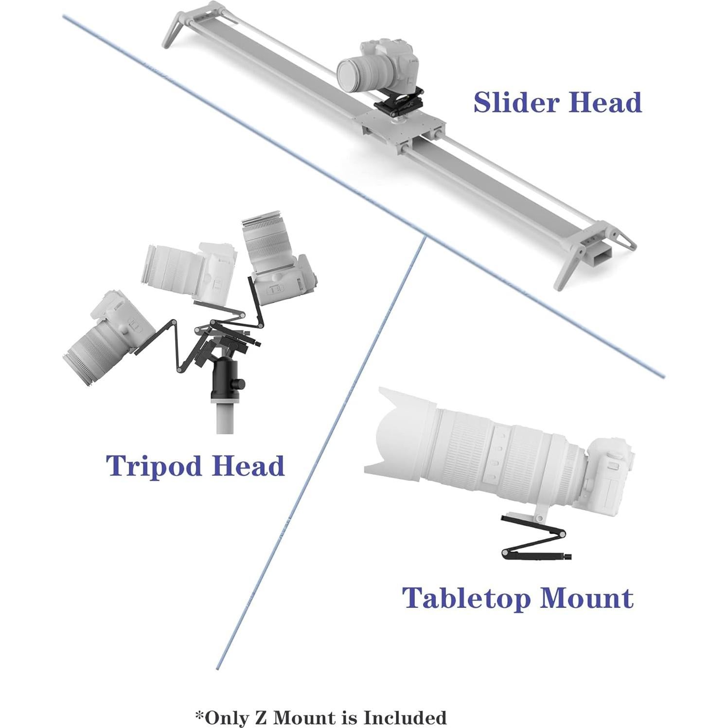 Cabezal de trípode Z Flex Tilt MOVE SHOOT MOVE - 220g