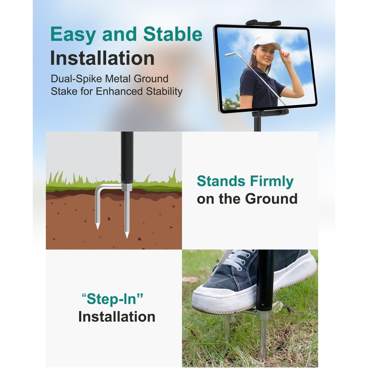 Soporte Monopod para Tableta de Golf CANHET 4-13" Ajustable