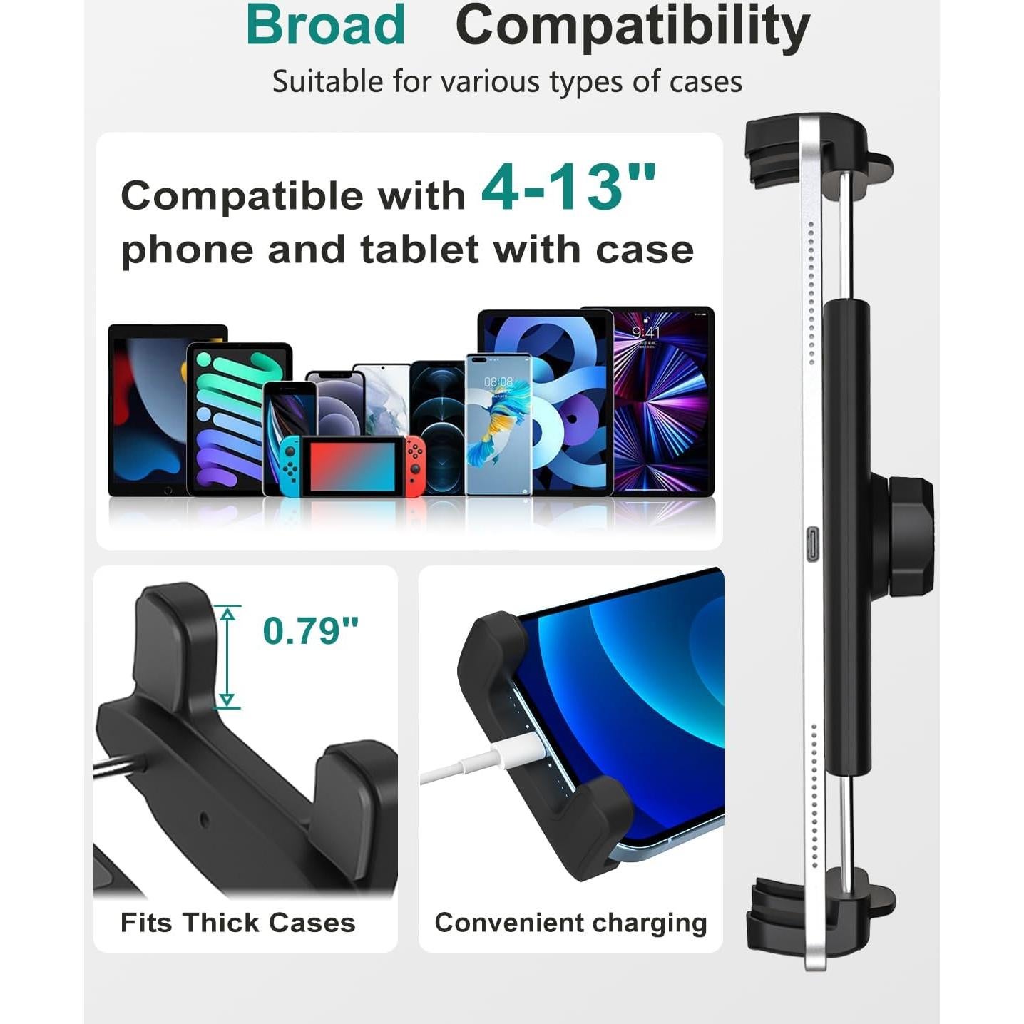 Soporte Monopod para Tableta de Golf CANHET 4-13" Ajustable