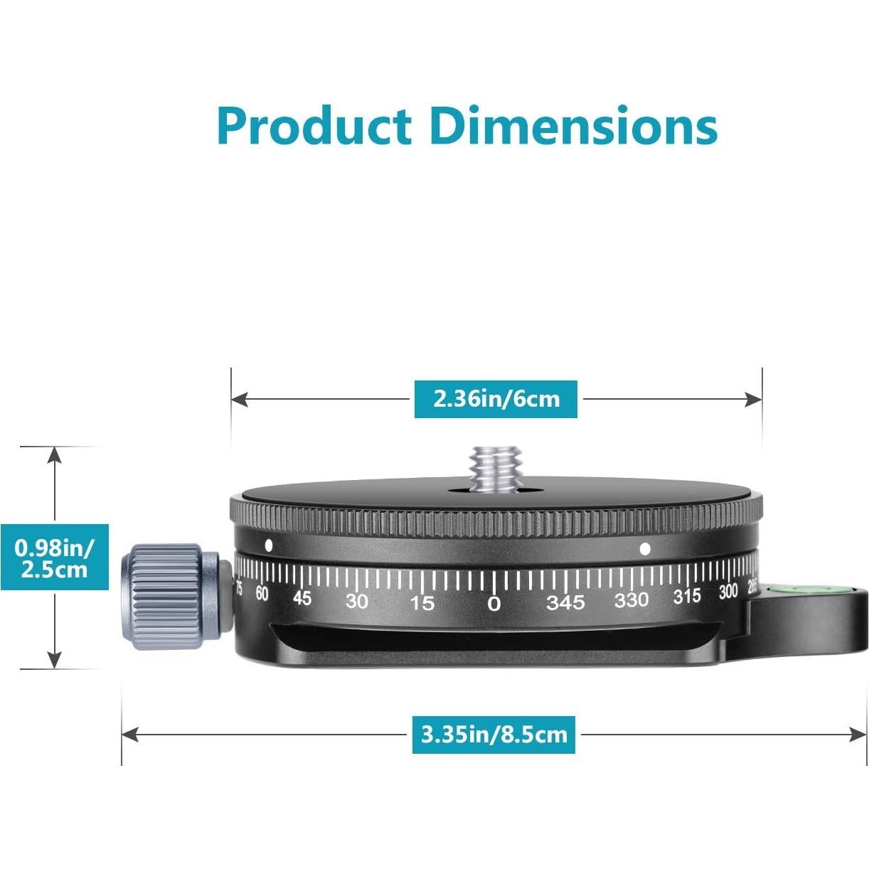 Base panorámica Neewer para cámara con cabezal de bola 10 kg