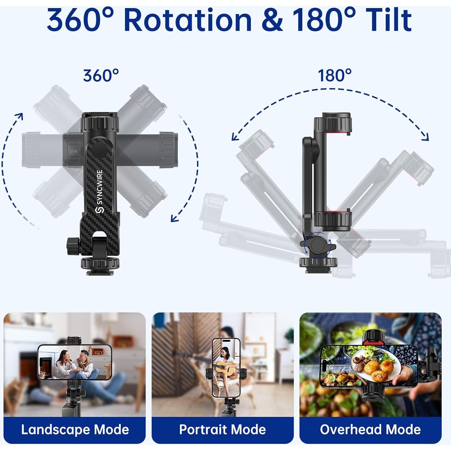 Soporte para Teléfono Tripode SYNCWIRE - Rotación 360°