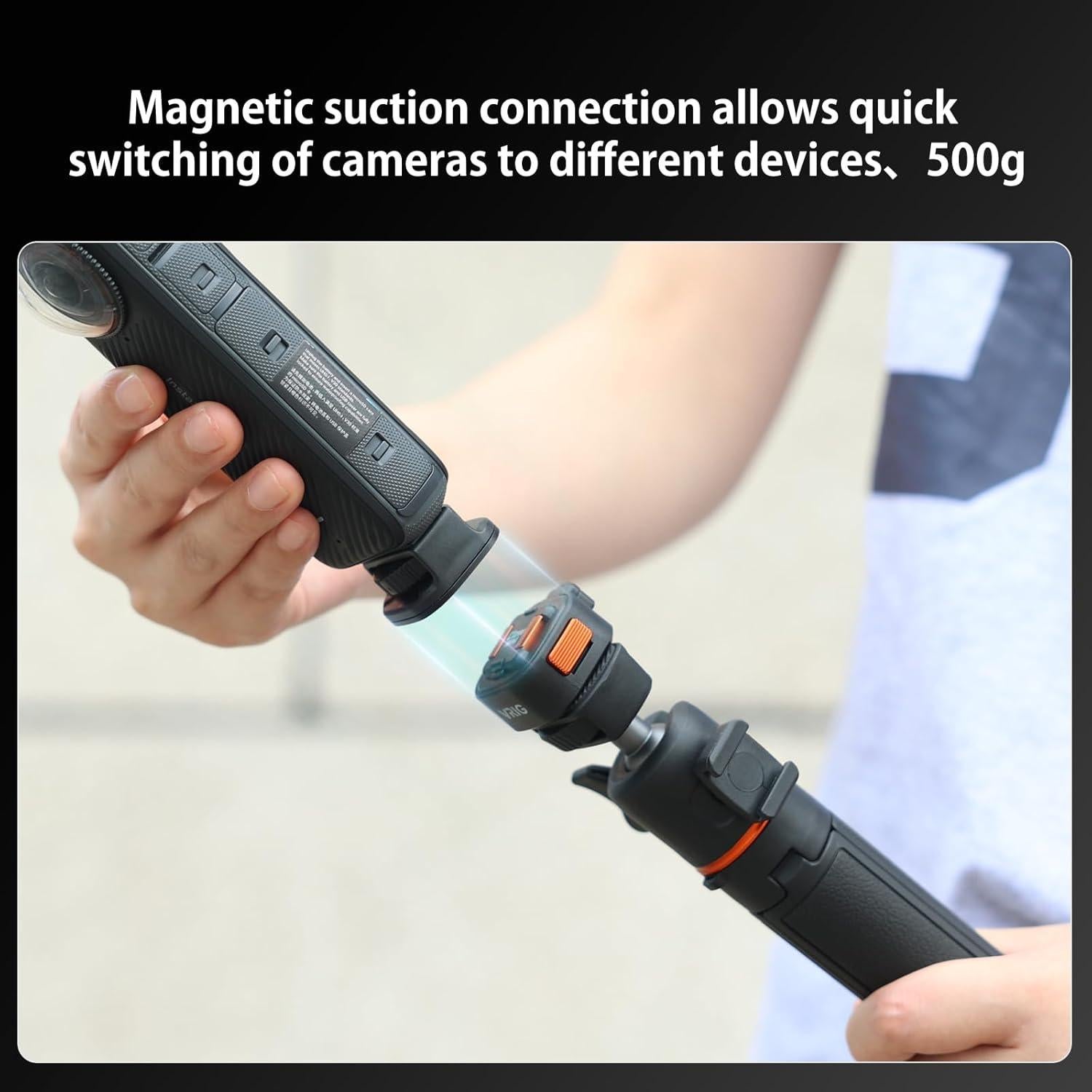 Adaptador de Montaje Rápido Magnético VRIG 1/4" para Cámaras