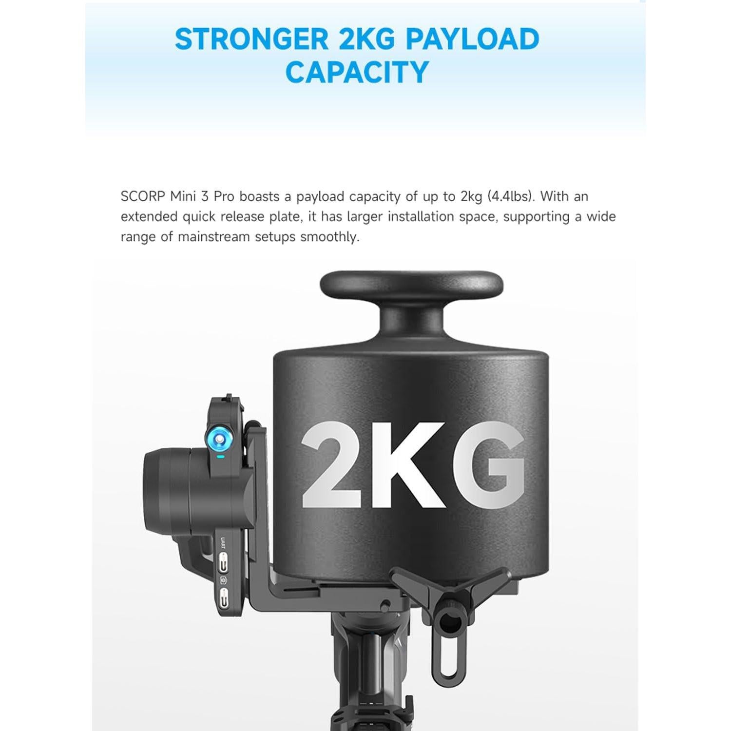 Estabilizador de Cardán FeiyuTech SCORP Mini-3-Pro 2kg