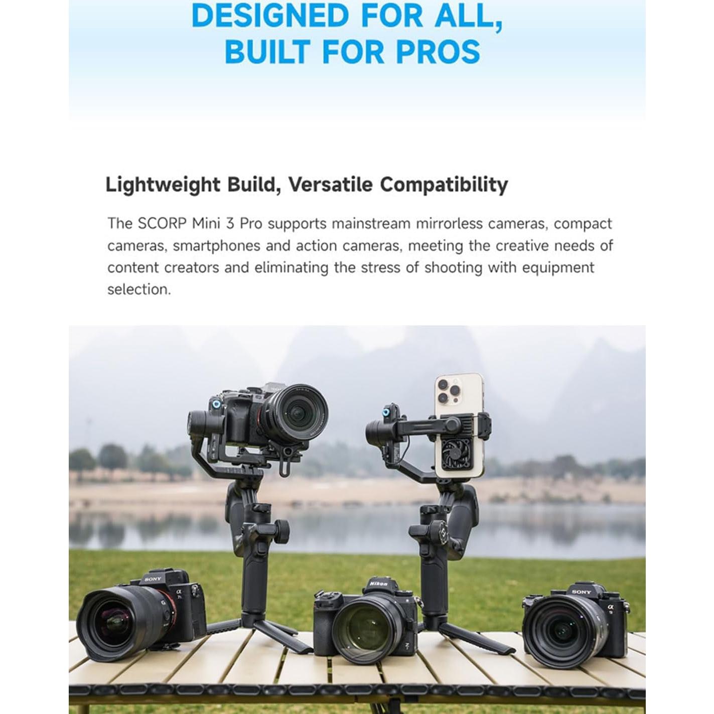 Estabilizador de Cámara FeiyuTech SCORP Mini 3 Pro 2kg