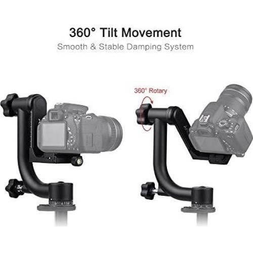 Cabezal de Gimbal Andoer para Trípode 30Lbs Aluminio
