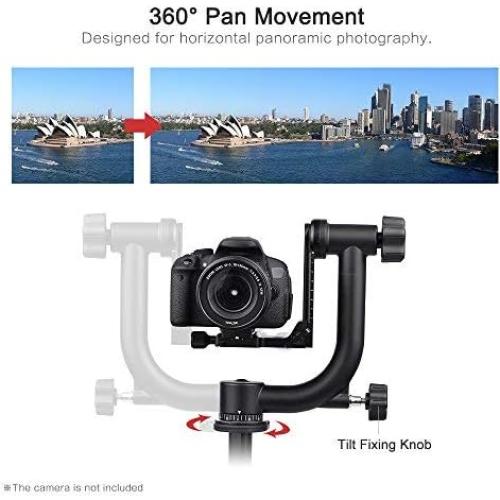 Cabezal de Gimbal Andoer para Trípode 30Lbs Aluminio