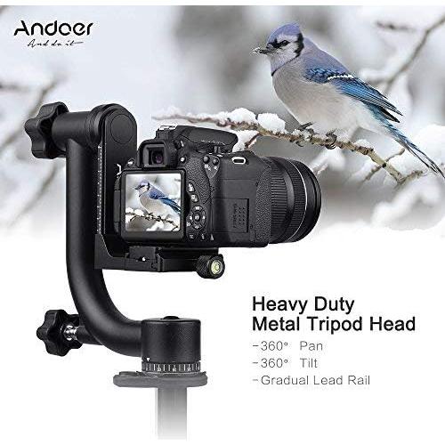 Cabezal de Gimbal Andoer para Trípode 30Lbs Aluminio