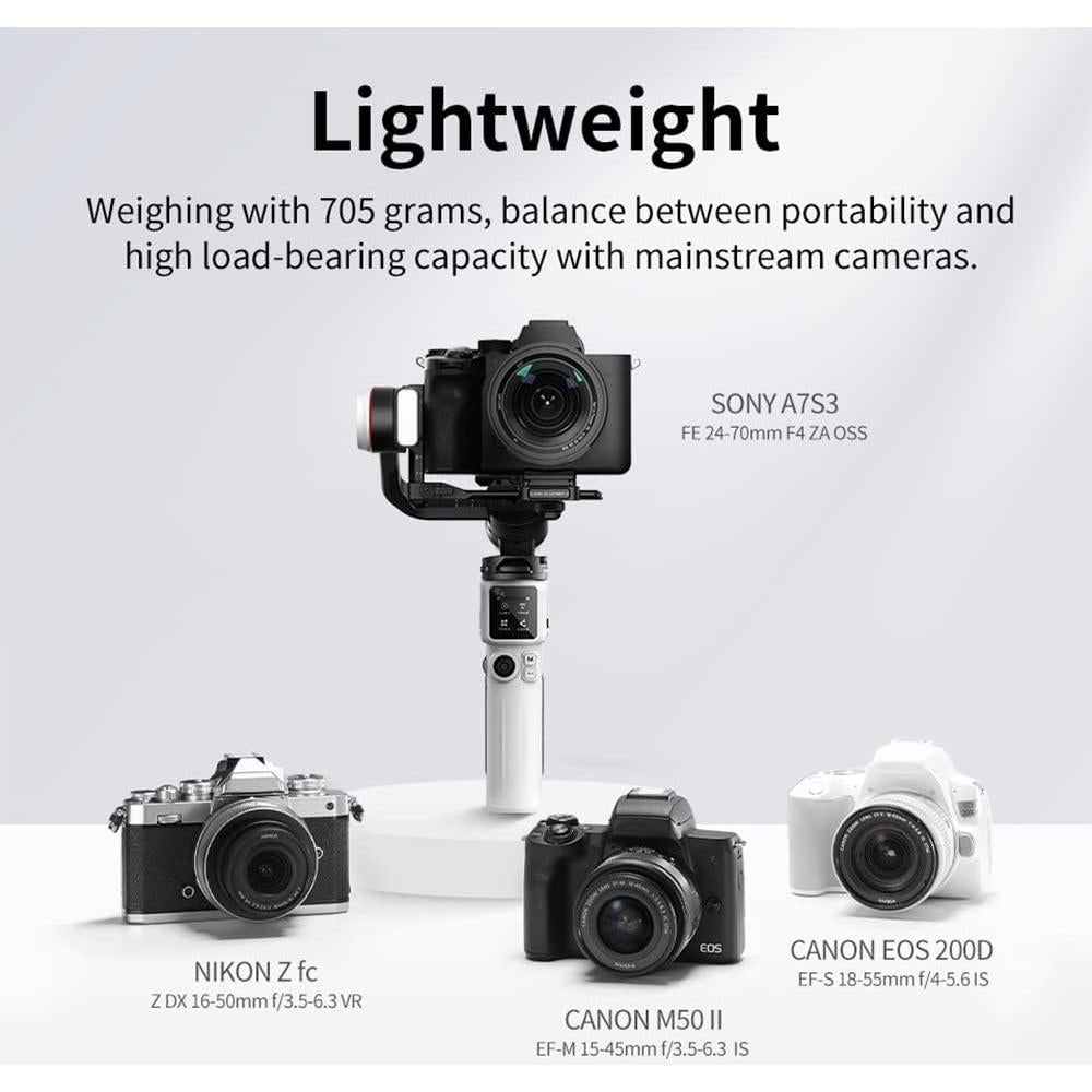 Estabilizador Zhiyun Crane M3S 3 Ejes para Cámaras y Smartphones