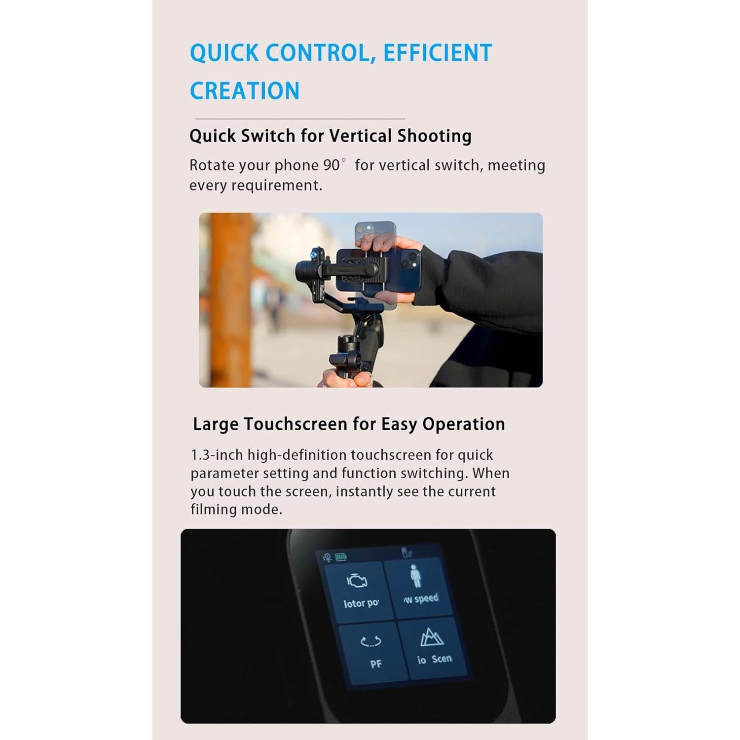 Estabilizador de Cardán FeiyuTech SCORP Mini 3 para Smartphone