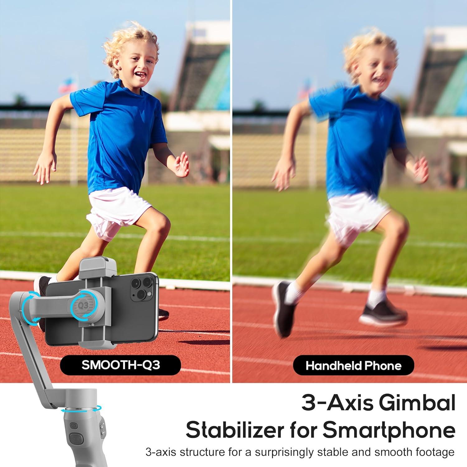 Estabilizador Zhiyun Smooth Q3 para Smartphone 3 Ejes con Luz