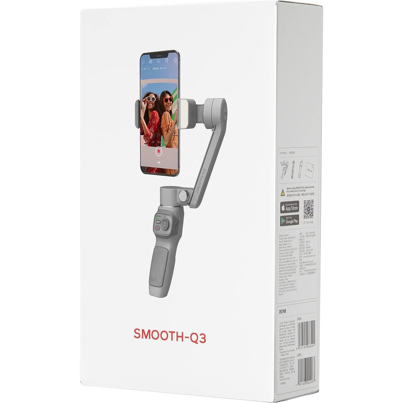 Estabilizador Zhiyun Smooth Q3 para Smartphone 3 Ejes con Luz
