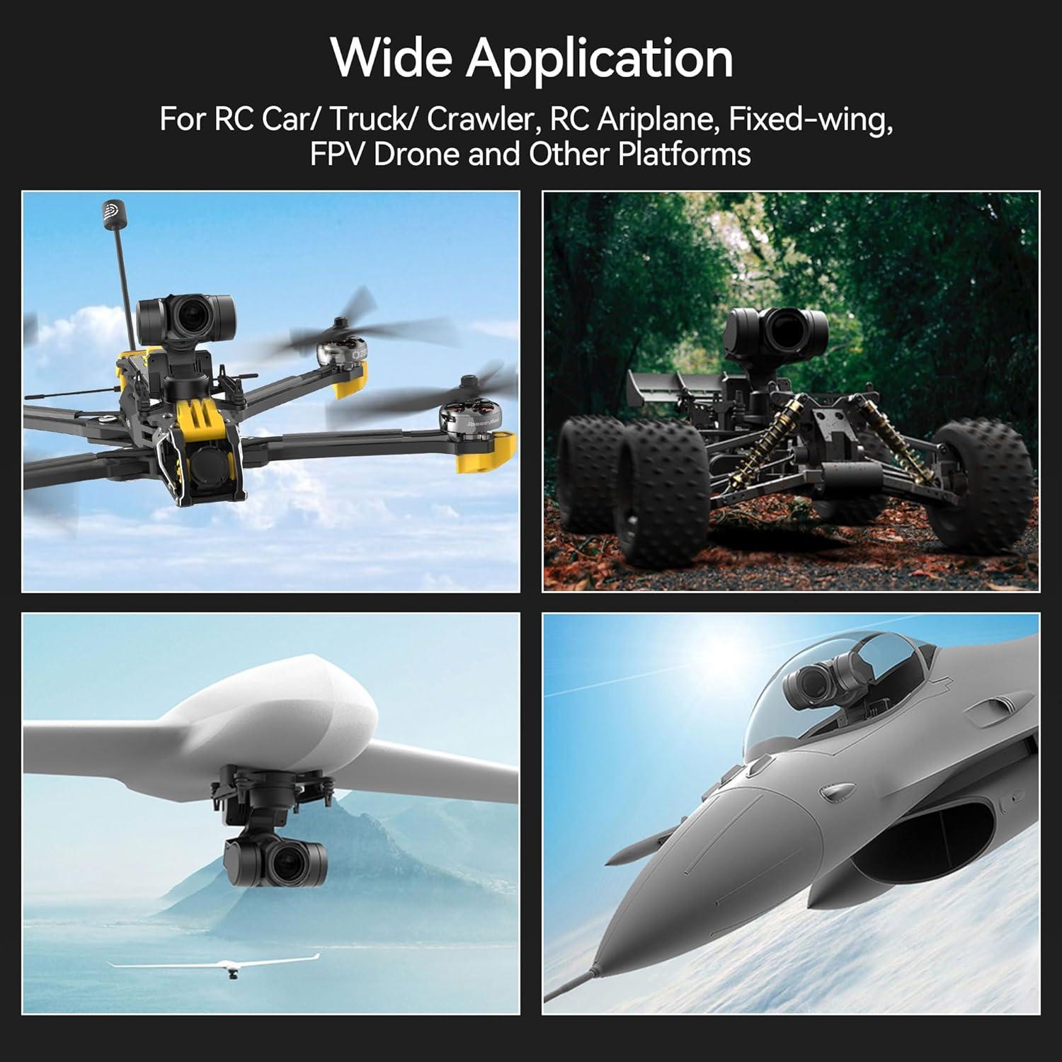 Gimbal FPV C-20D 2 Ejes XF Seguimiento de Cabeza 100g