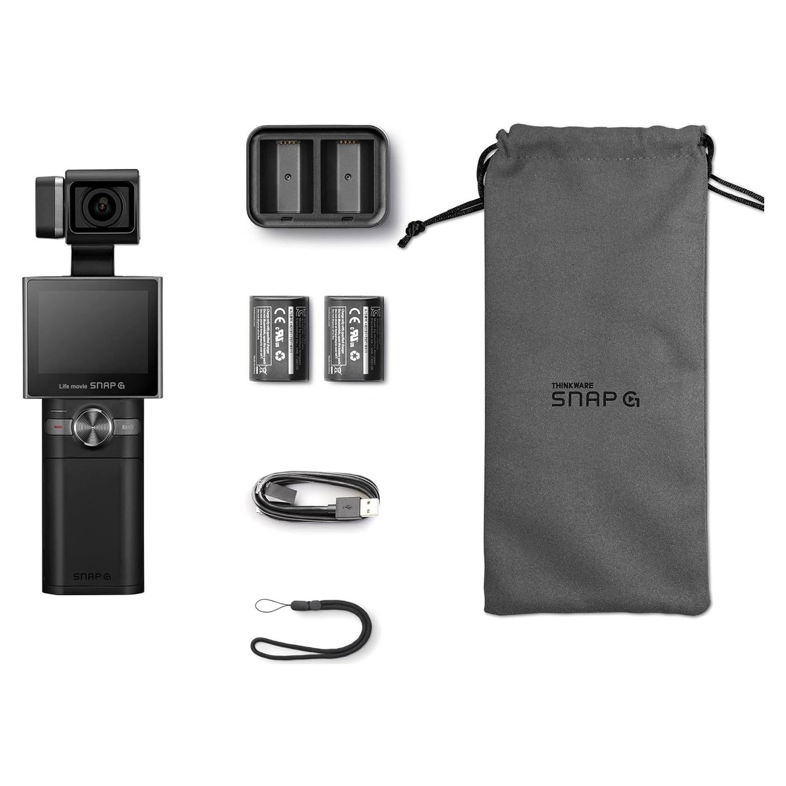 Cámara de Vlogging THINKWARE SNAP-G Plus 4K 60FPS Gimbal