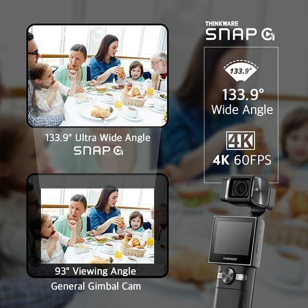 Cámara de Vlogging THINKWARE SNAP-G Plus 4K 60FPS Gimbal