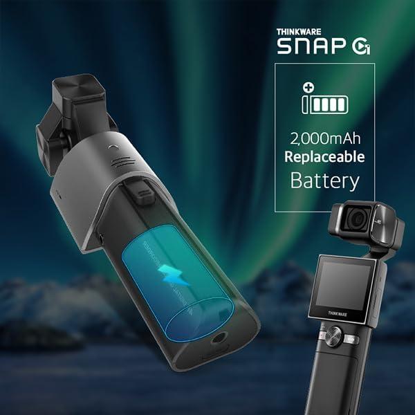 Cámara de Vlogging THINKWARE SNAP-G Plus 4K 60FPS Gimbal