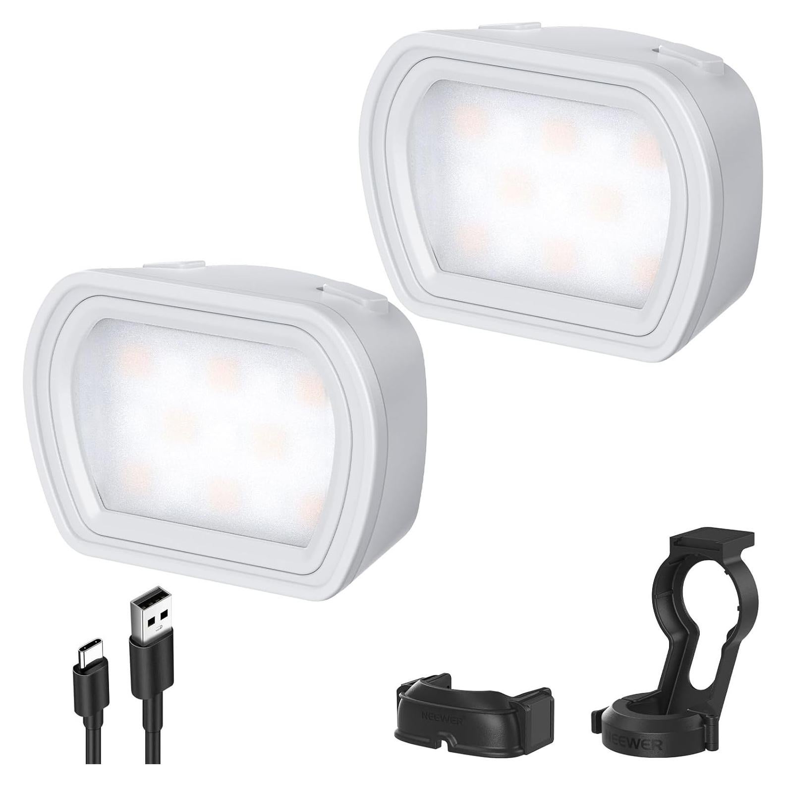 Luz LED Auxiliar NEEWER M21 para DJI OSMO Pocket 3 - Recargable