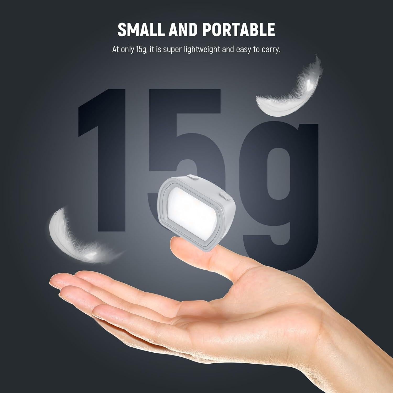 Luz LED Auxiliar NEEWER M21 para DJI OSMO Pocket 3 - Recargable