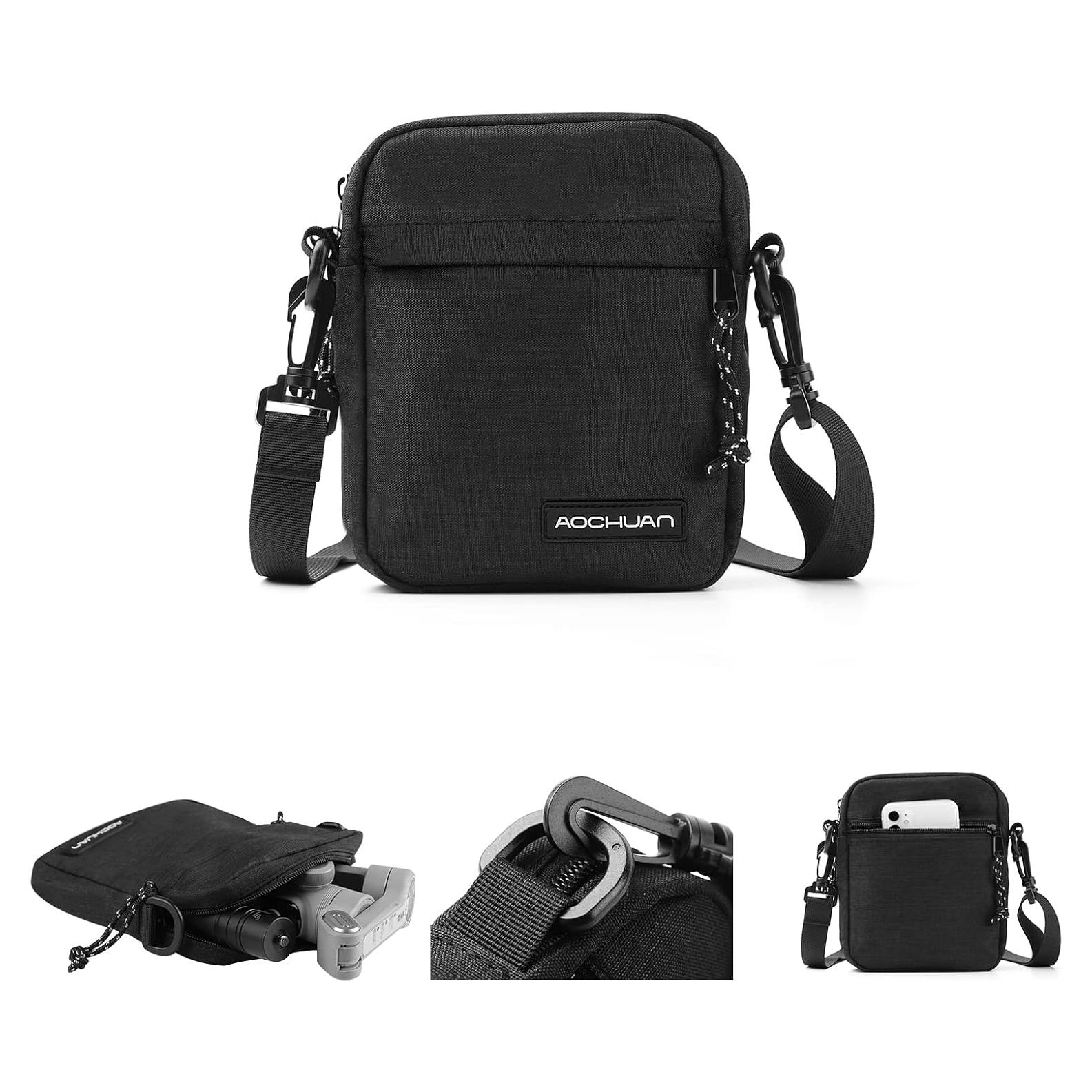 Bolsa de cámara Aochuan B20 para gimbal y accesorios 17.6x11.1cm