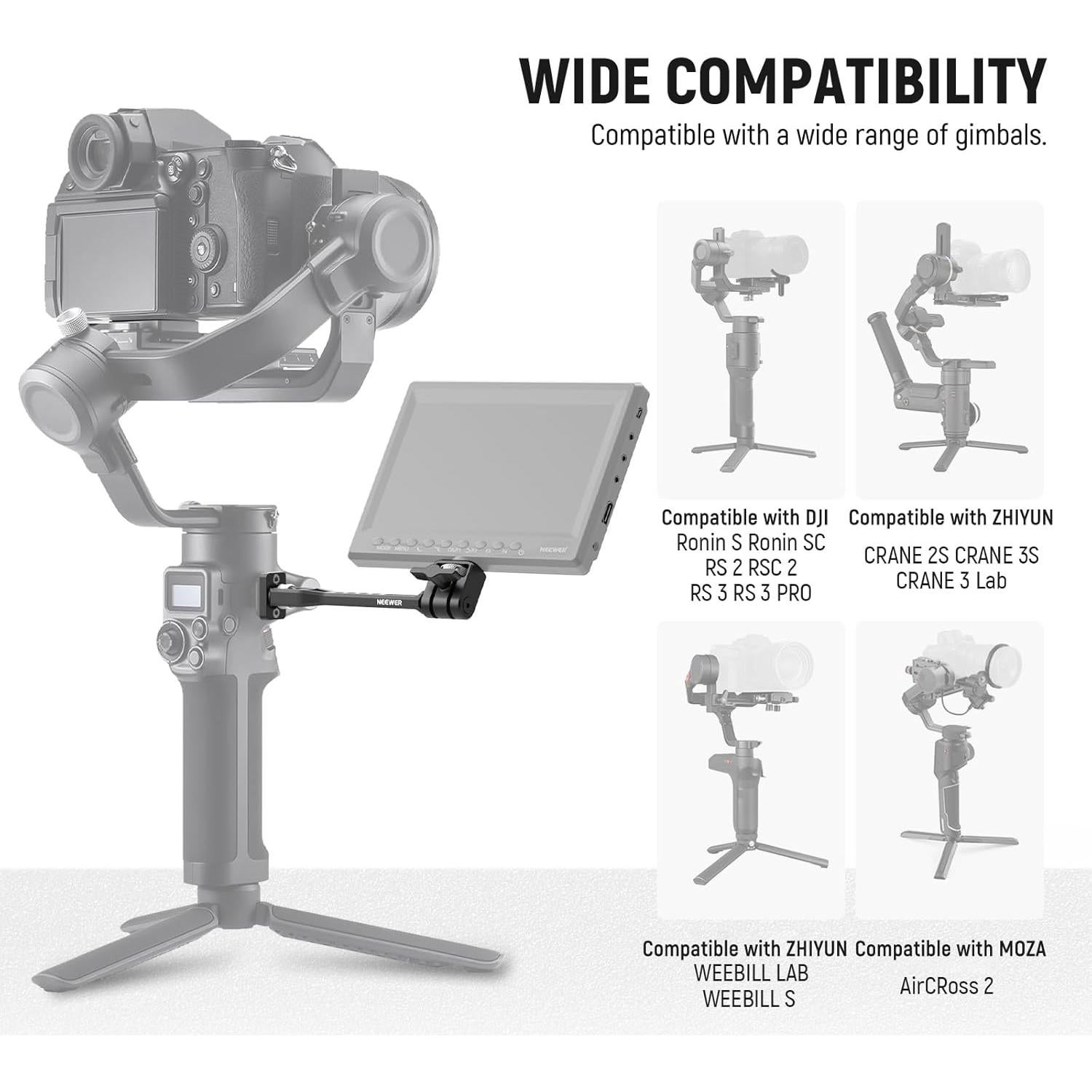Soporte Ajustable para Monitor de Campo NEEWER GA005 360°