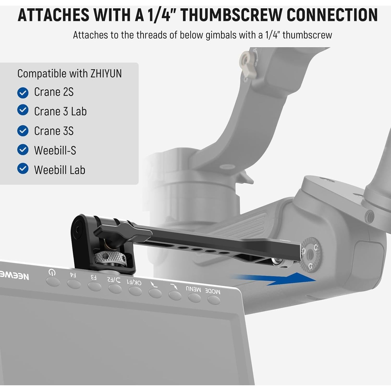 Soporte Ajustable para Monitor de Campo NEEWER GA005 360°