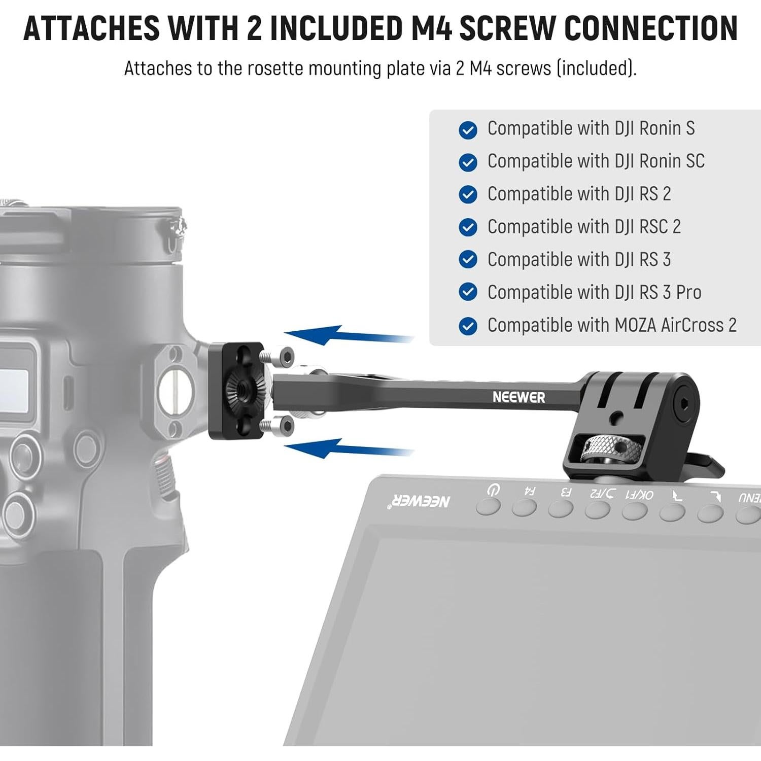 Soporte Ajustable para Monitor de Campo NEEWER GA005 360°