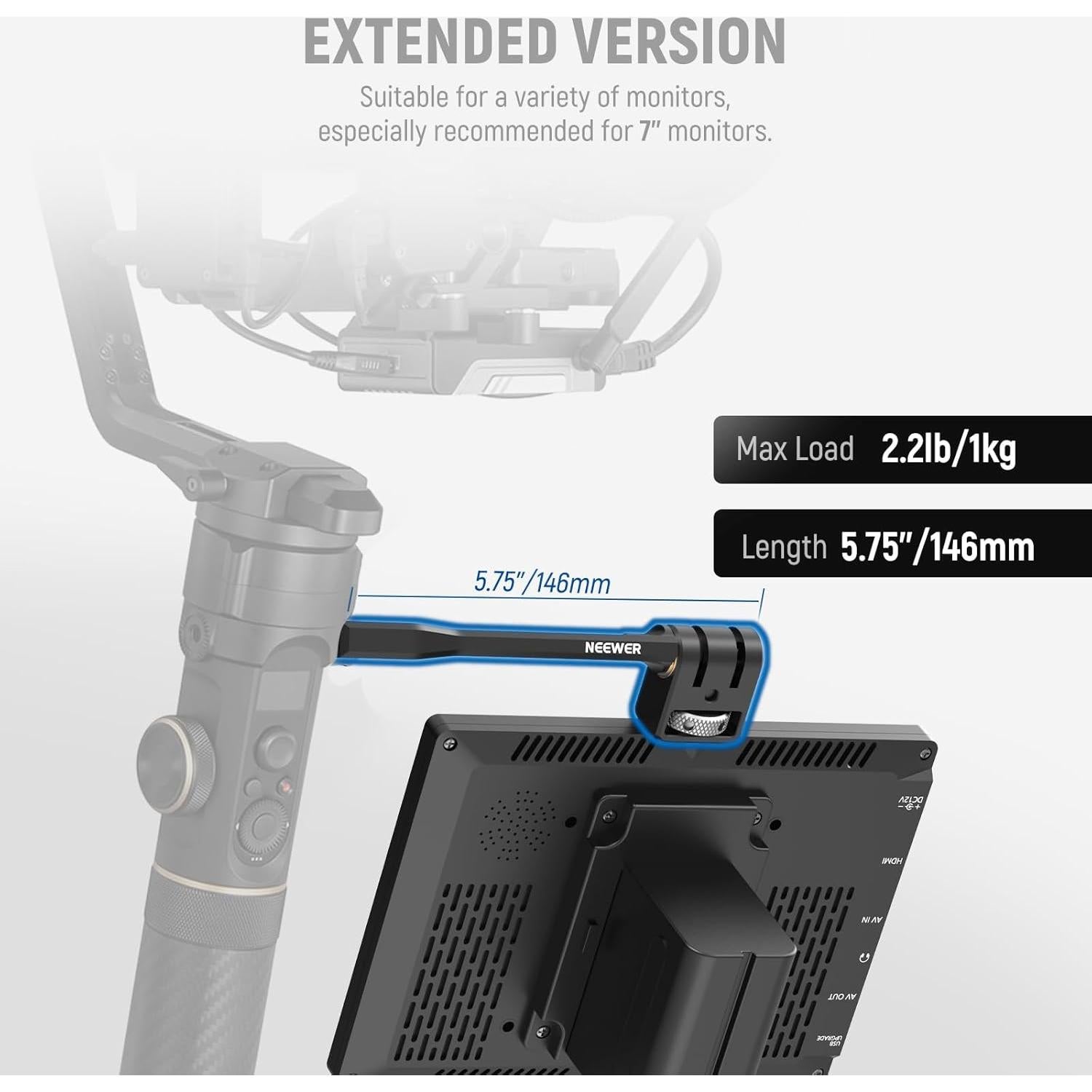 Soporte Ajustable para Monitor de Campo NEEWER GA005 360°