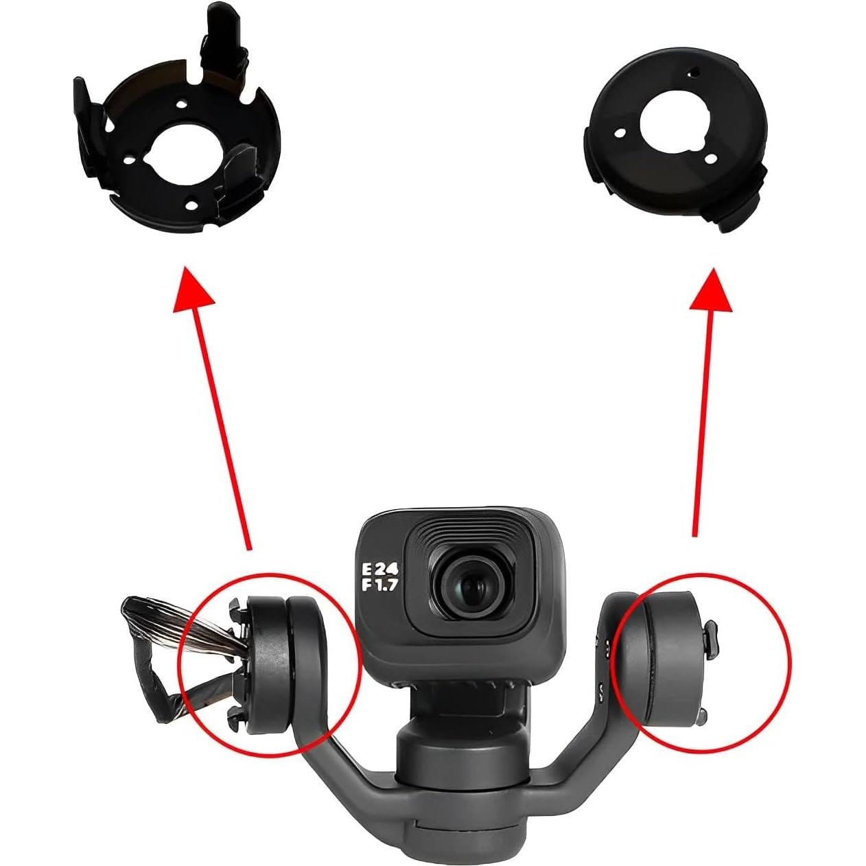 Amortiguador de goma para gimbal DJI Mini 3 Pro - 2 piezas