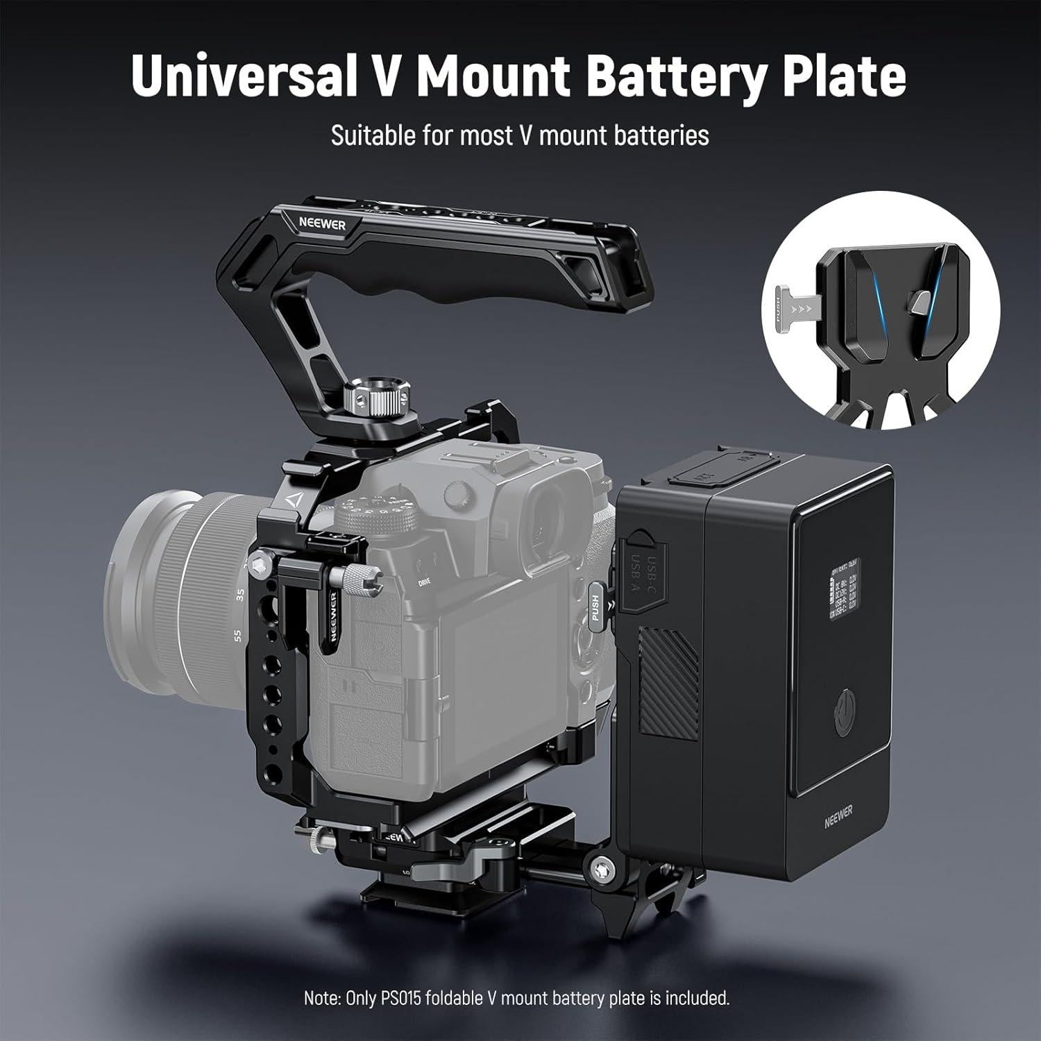 Placa de Batería V NEEWER PS015 PRO Plegable y Ligera