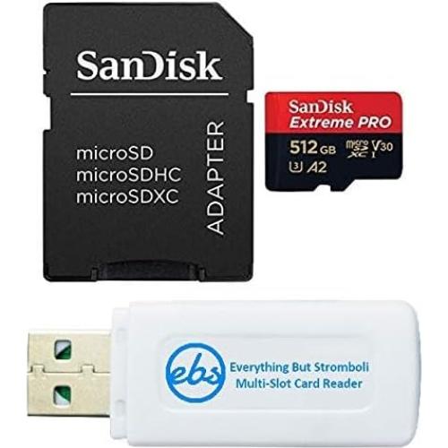 SanDisk 512GB microSD Extreme PRO con Adaptador y Lector