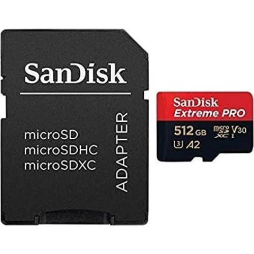 SanDisk 512GB microSD Extreme PRO con Adaptador y Lector
