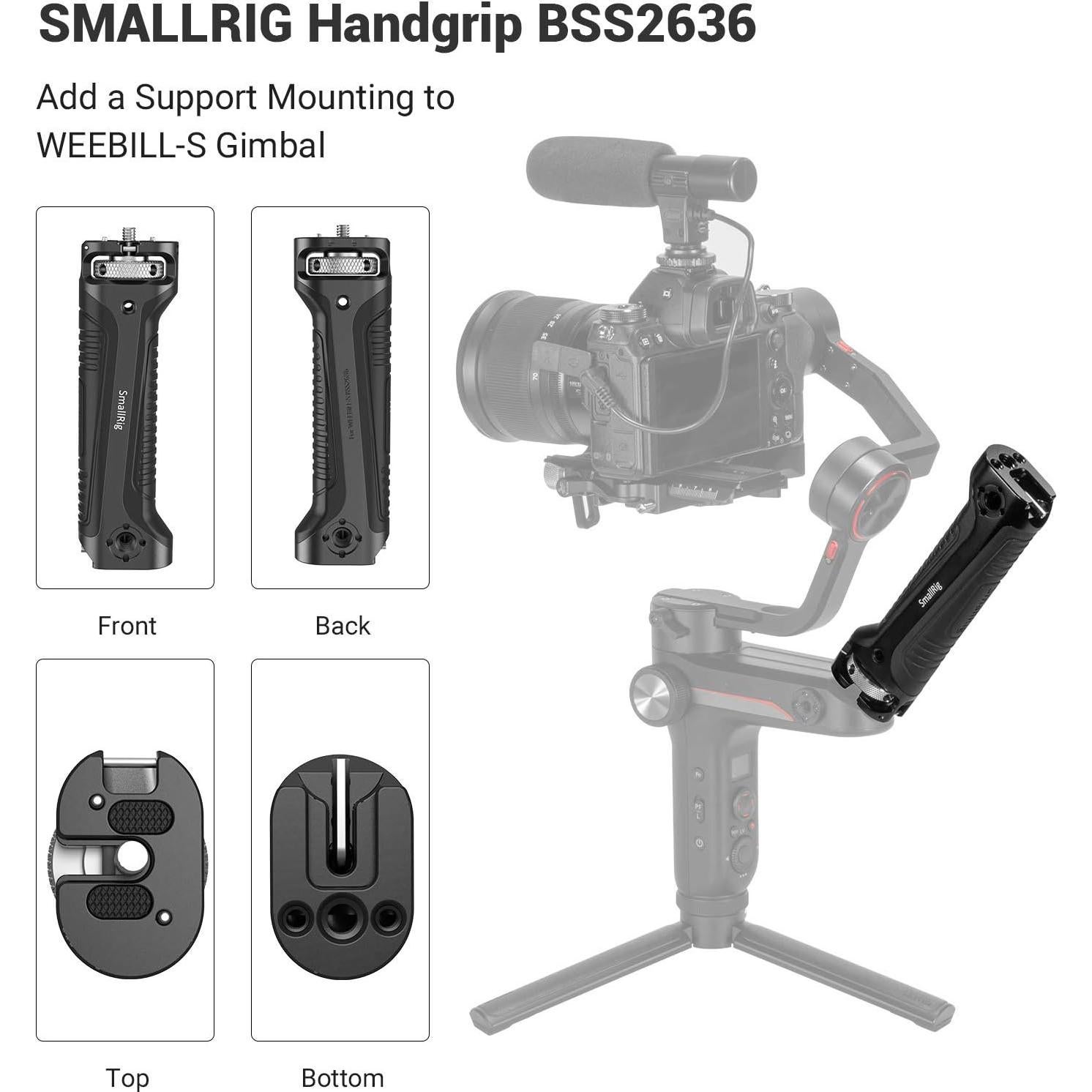 Empuñadura SmallRig BSS2636 para gimbal Zhiyun WEEBILL-S