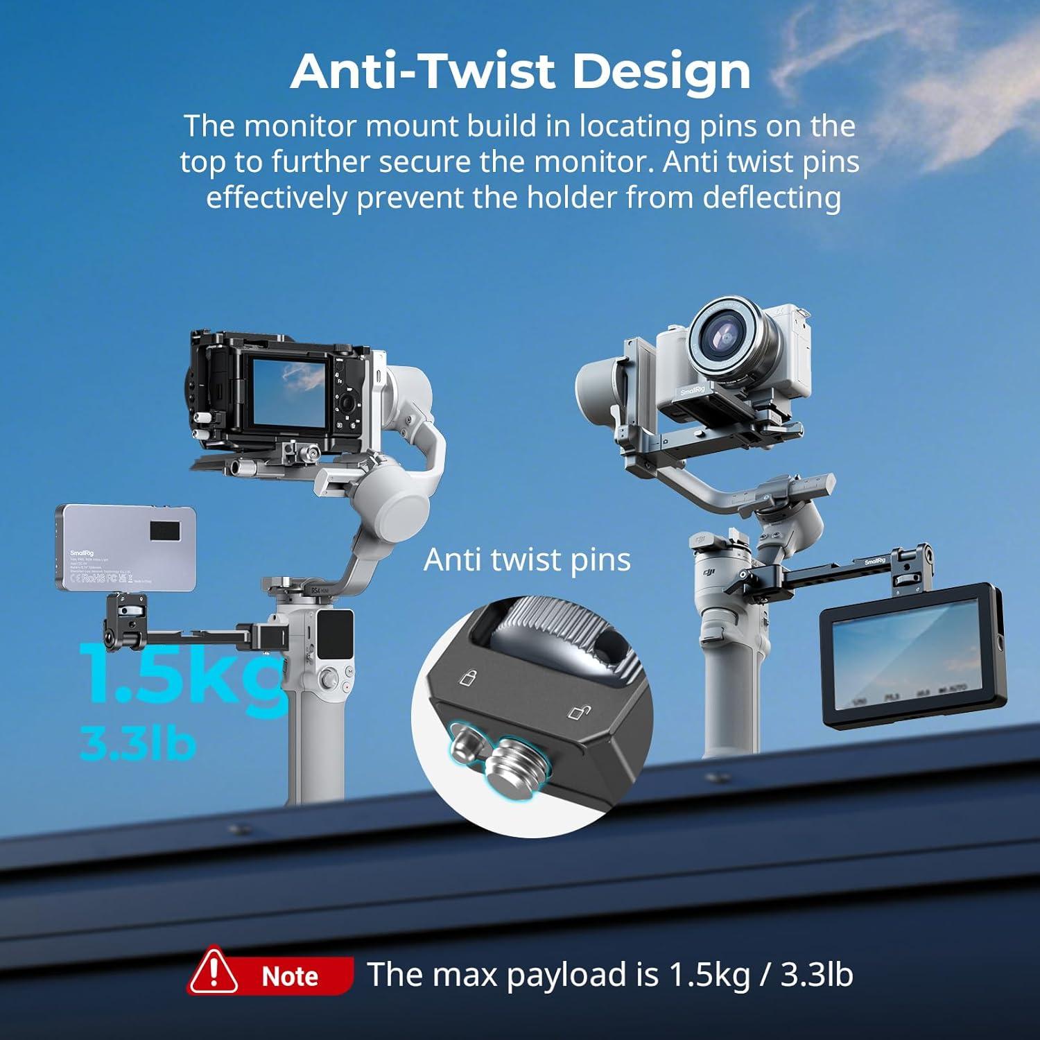 Soporte de Monitor Ajustable SmallRig 5337 para Gimbal DJI RS