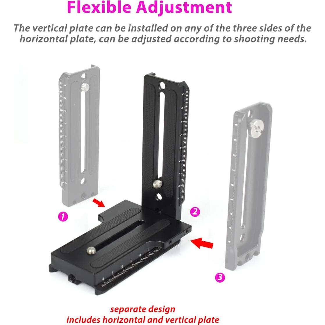 Placa de Liberación Rápida Vertical Akeipho para DJI Ronin RSC2/RS2/RS3