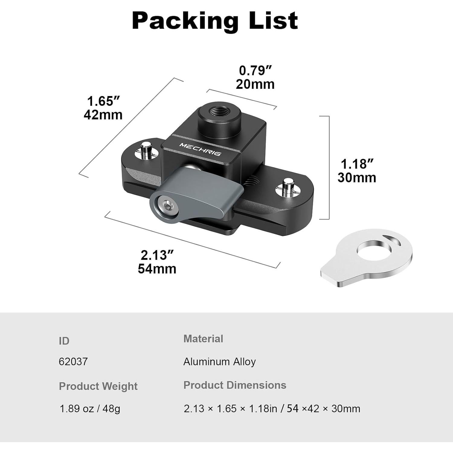 Abrazadera Deslizante NATO Mechrig 62037 con Zapata Fría