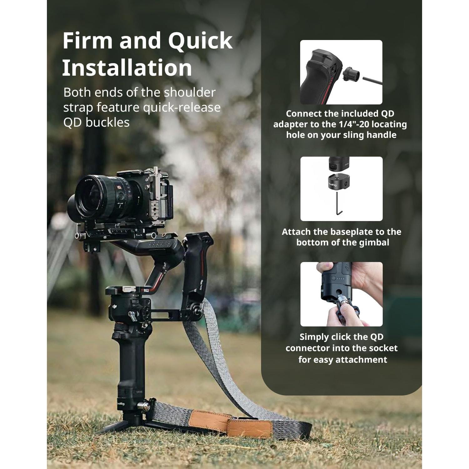 Correa de Hombro SmallRig 4118-SR para Gimbal DJI RS2/RS3