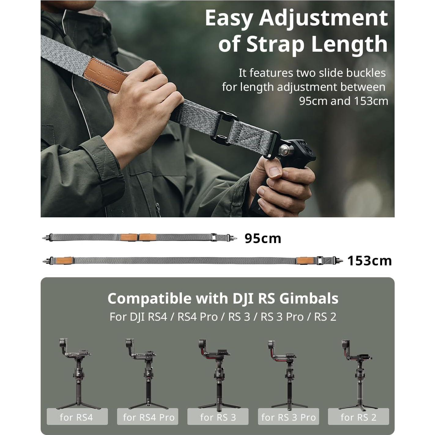 Correa de Hombro SmallRig 4118-SR para Gimbal DJI RS2/RS3