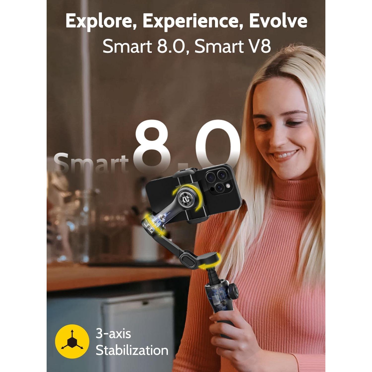 Estabilizador de Cardán 3 Ejes AOCHUAN Smart V8 Negro