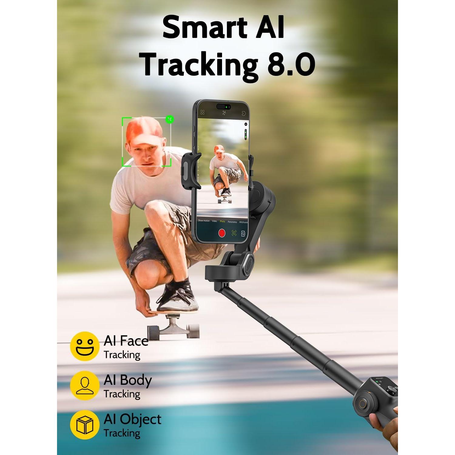 Estabilizador de Cardán 3 Ejes AOCHUAN Smart V8 Negro