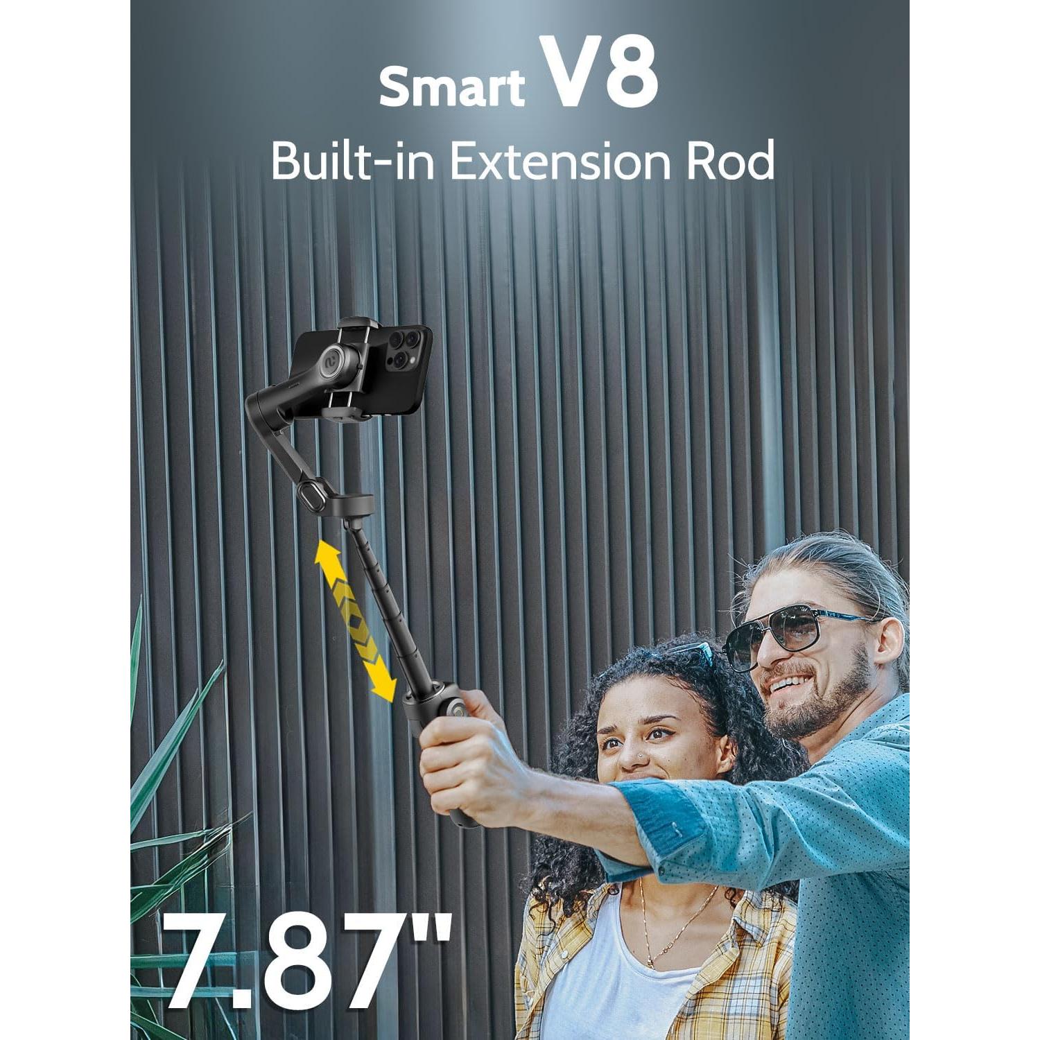 Estabilizador de Cardán 3 Ejes AOCHUAN Smart V8 Negro