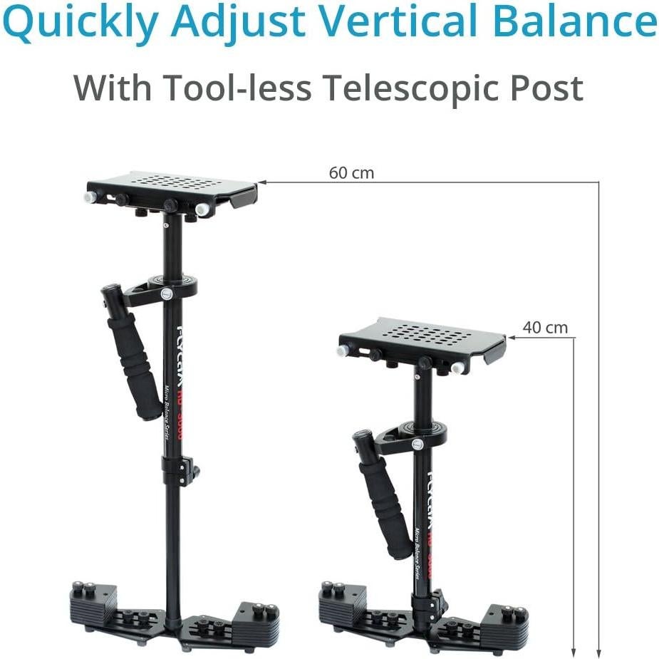 Estabilizador de Mano FLYCAM HD-3000 para Cámaras DSLR 1.36kg