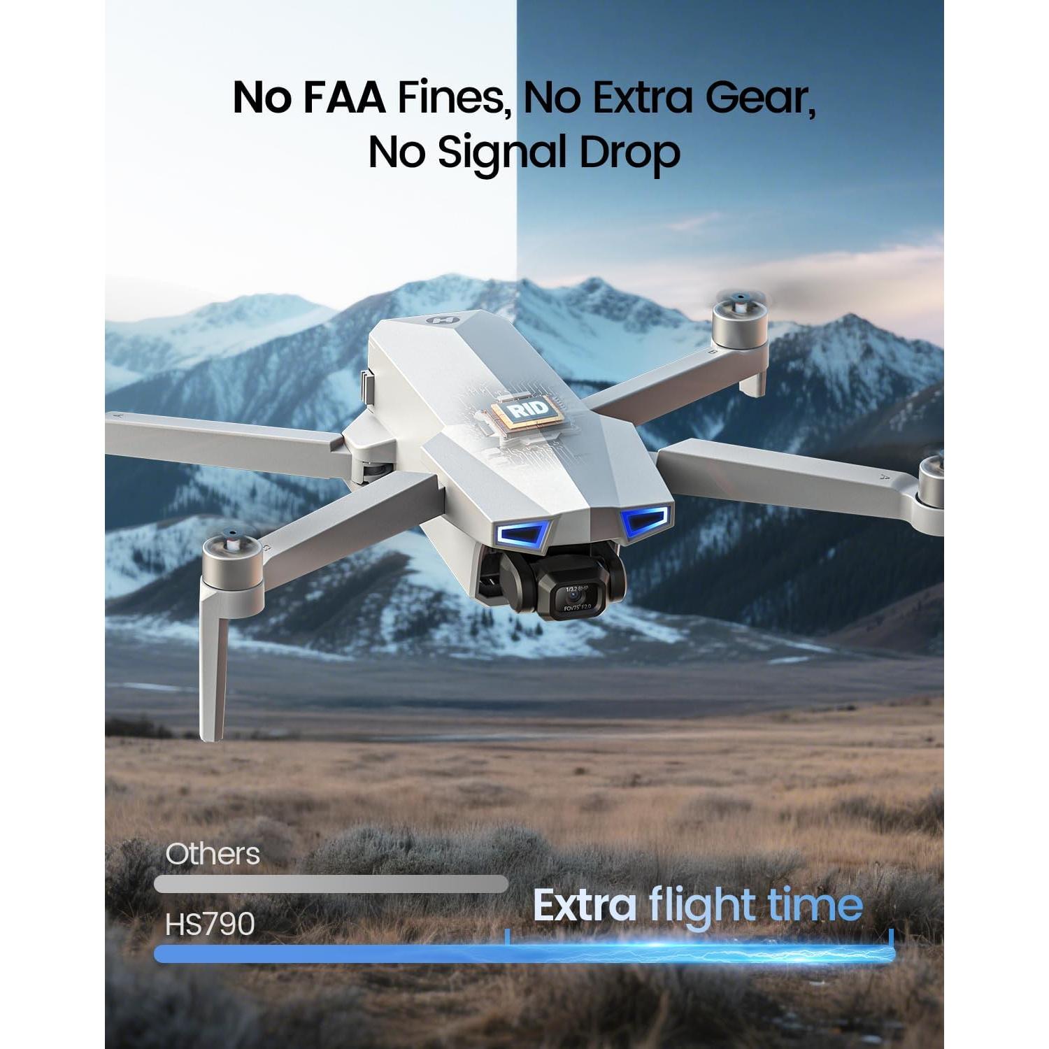 Dron Holy Stone HS790 GPS 6K con Gimbal 3 Ejes y Video 4K