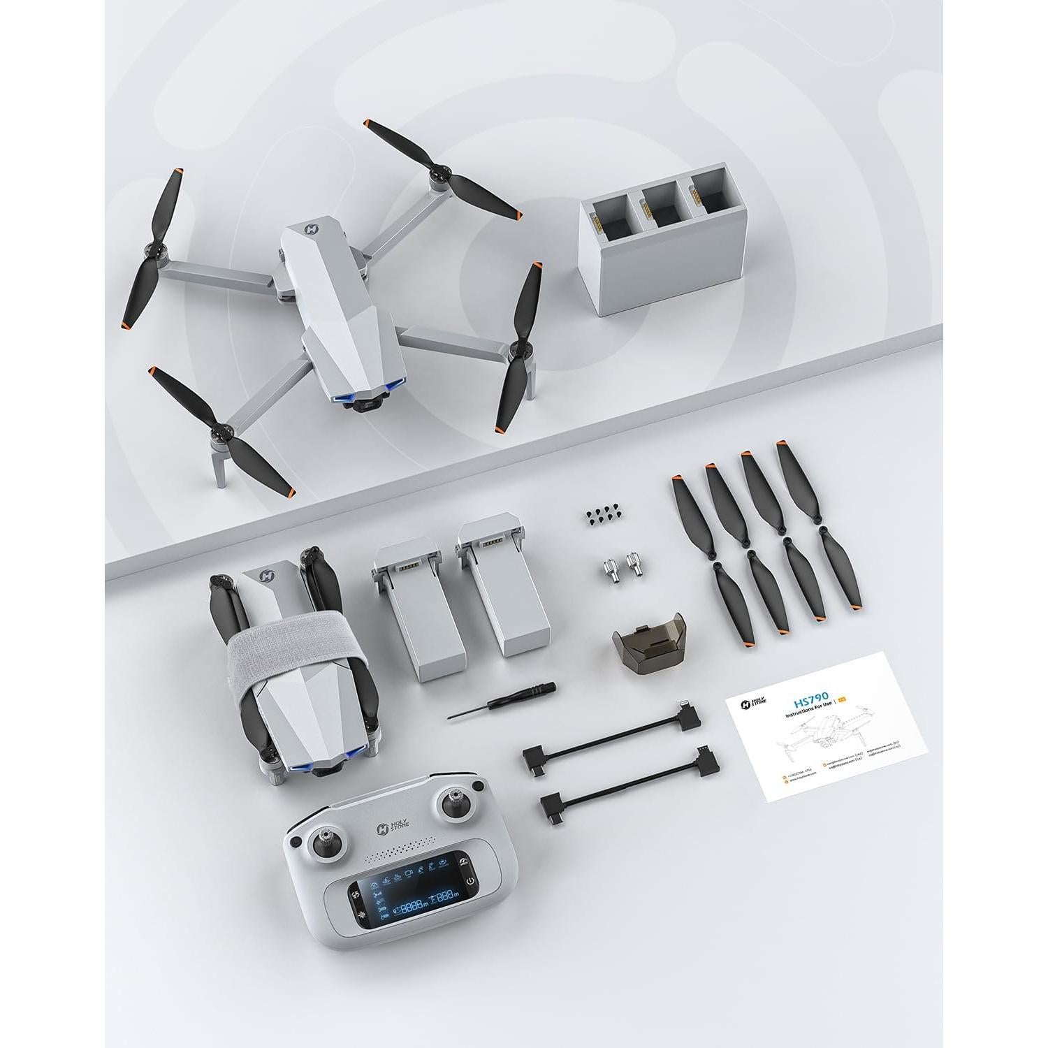 Dron Holy Stone HS790 GPS 6K con Gimbal 3 Ejes y Video 4K