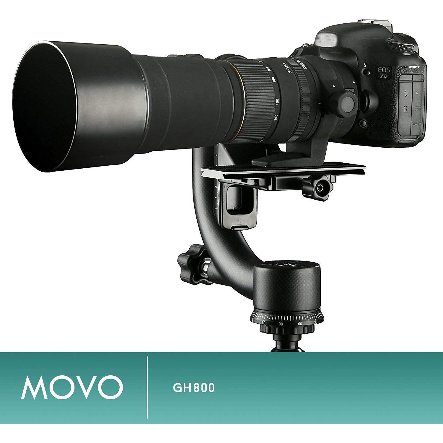 Cabezal de trípode Movo GH800 MKII fibra de carbono 15 kg