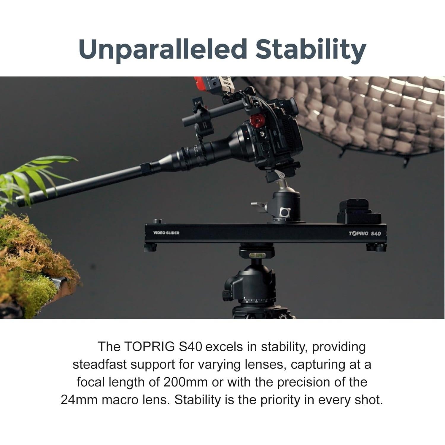 Deslizador de Cámara Motorizado Accsoon Toprig S40 40cm Control App