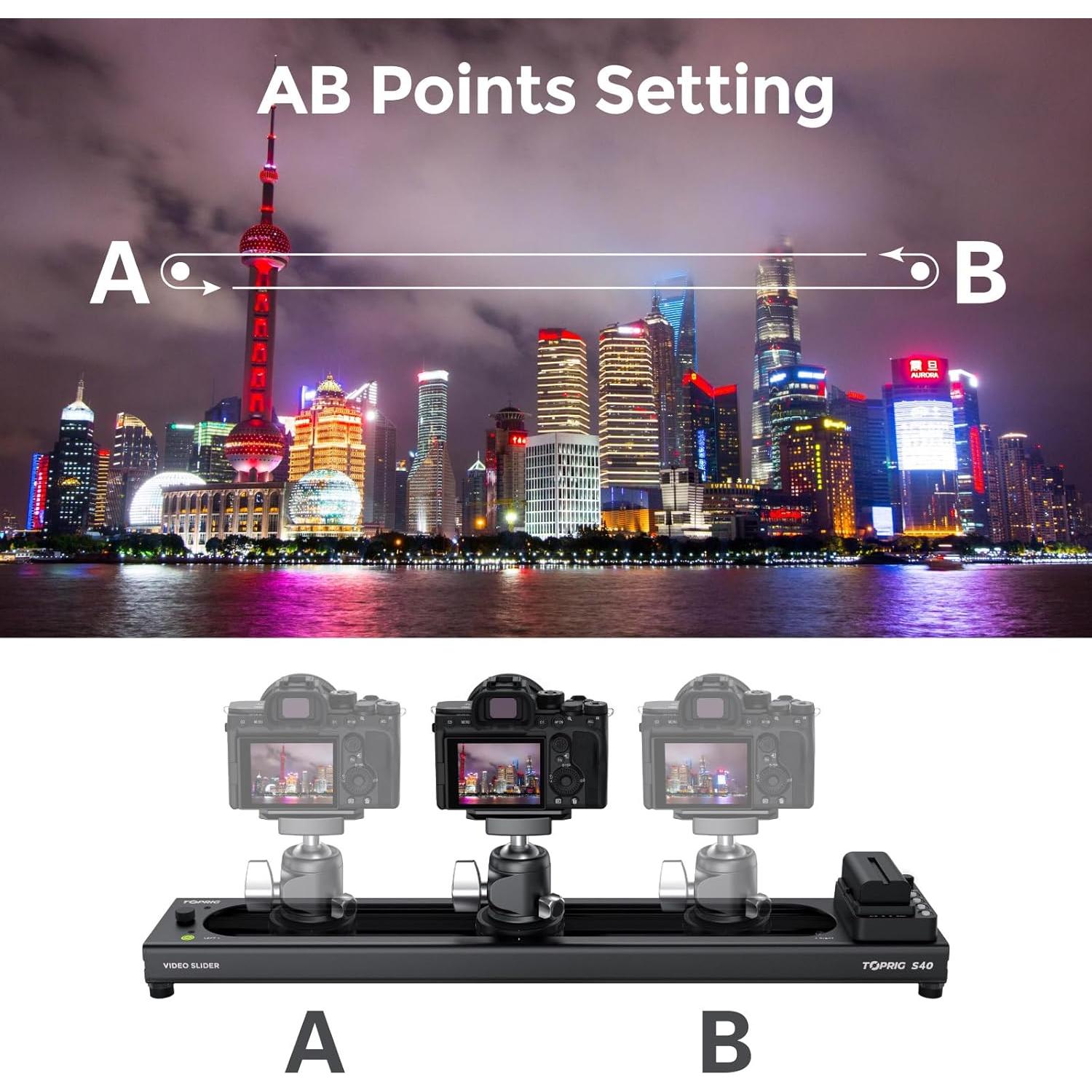 Deslizador de Cámara Motorizado Accsoon Toprig S40 40cm Control App