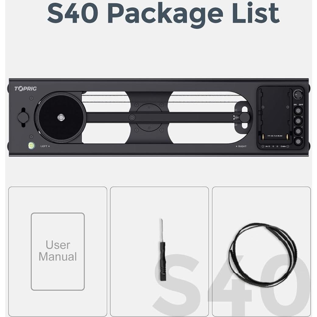 Deslizador de Cámara Motorizado Accsoon Toprig S40 40cm Control App